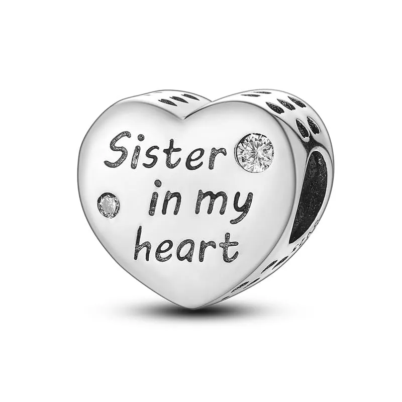 KUNSIR Bead Charm in Argento Sterling 925 con Cubic Zirconia per Braccialetti e Collane Europei - immagine 2