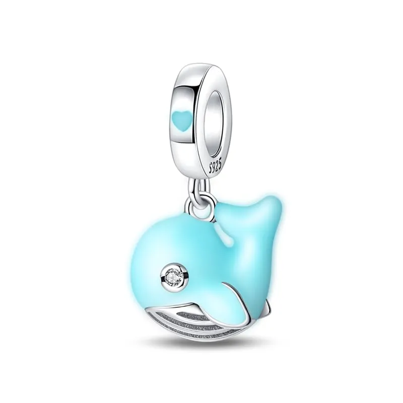 KUNSIR Ciondolo in Argento Sterling 925 con Cubic Zirconia per Braccialetti e Collane Europei - immagine 4