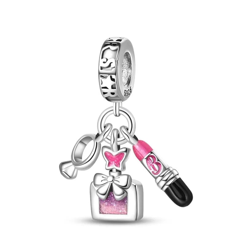 KUNSIR Bead Charm in Argento Sterling 925 con Cubic Zirconia per Braccialetti e Collane Europei - immagine 1