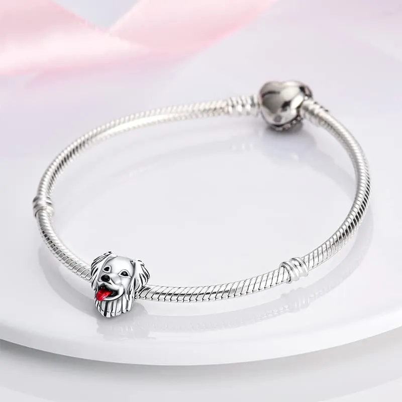 KUNSIR Bead Charm in Argento Sterling 925 con Cubic Zirconia per Braccialetti e Collane Europei - immagine 3