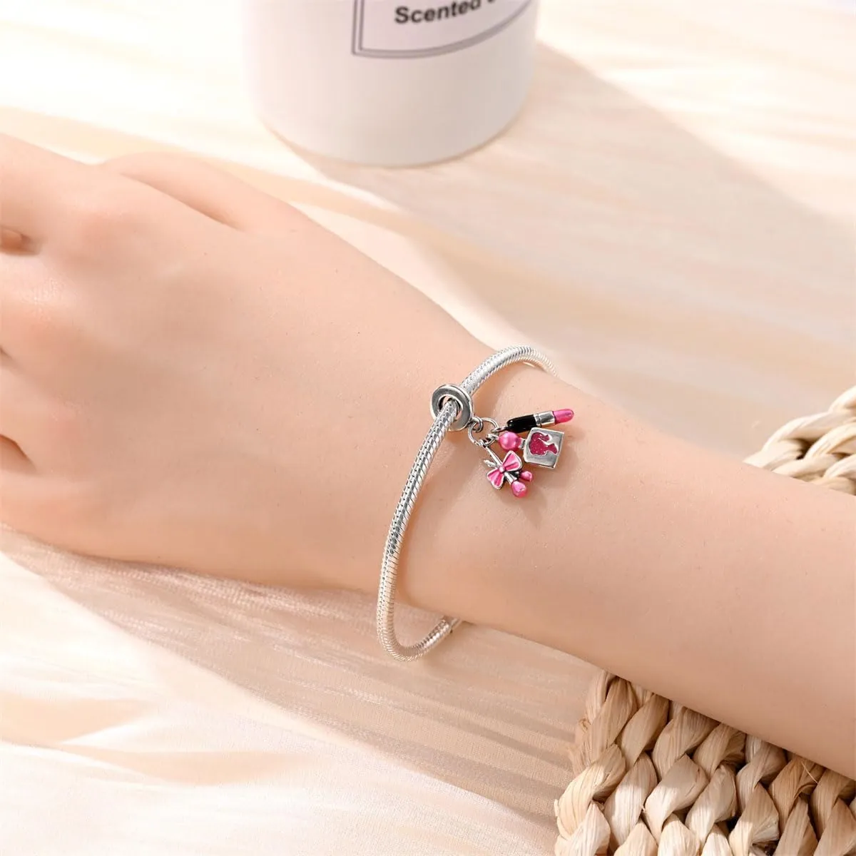 KUNSIR Ciondolo in Argento Sterling 925 con Cubic Zirconia per Braccialetti e Collane Europei - immagine 4