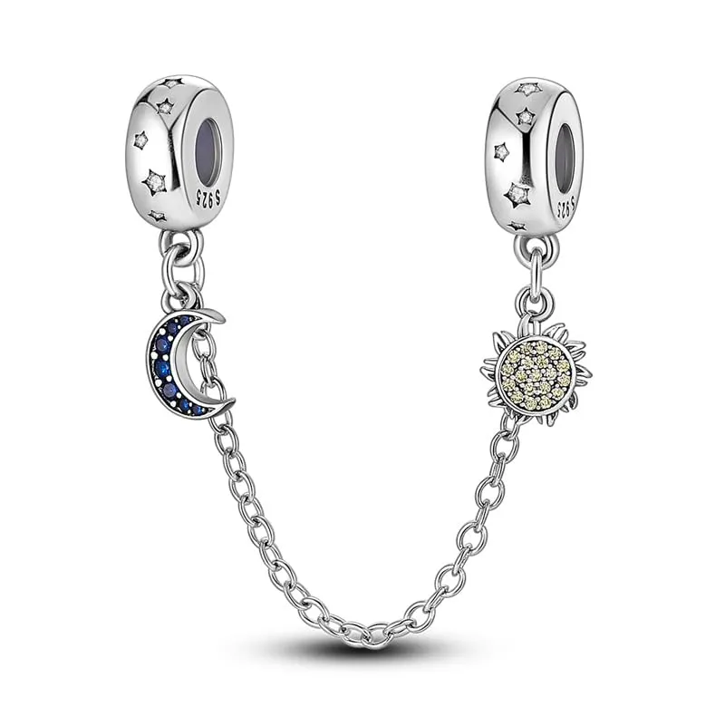 KUNSIR Ciondolo in Argento Sterling 925 con Cubic Zirconia per Braccialetti e Collane Europei - immagine 1