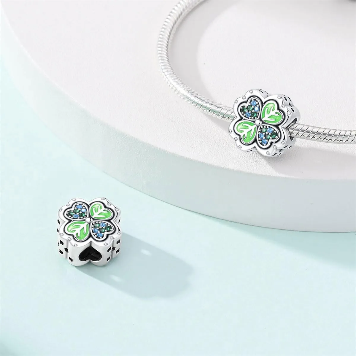 KUNSIR Bead Charm in Argento Sterling 925 con Cubic Zirconia per Braccialetti e Collane Europei - immagine 2