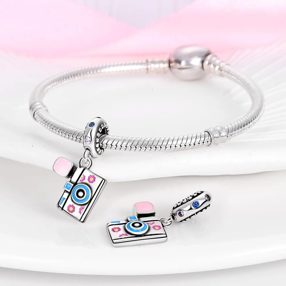 KUNSIR Bead Charm in Argento Sterling 925 con Cubic Zirconia per Braccialetti e Collane Europei - immagine 3
