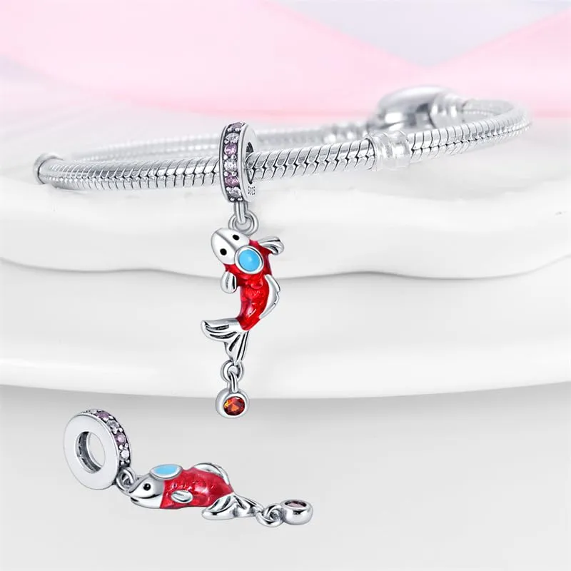 KUNSIR Ciondolo Argento Sterling 925 con Cubic Zirconia per Braccialetti e Collane Europei - immagine 3