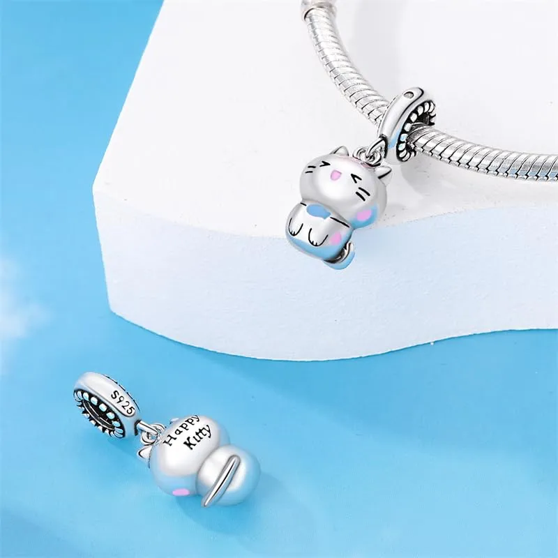 KUNSIR Ciondolo in Argento Sterling 925 con Cubic Zirconia per Braccialetti e Collane Europei - immagine 2