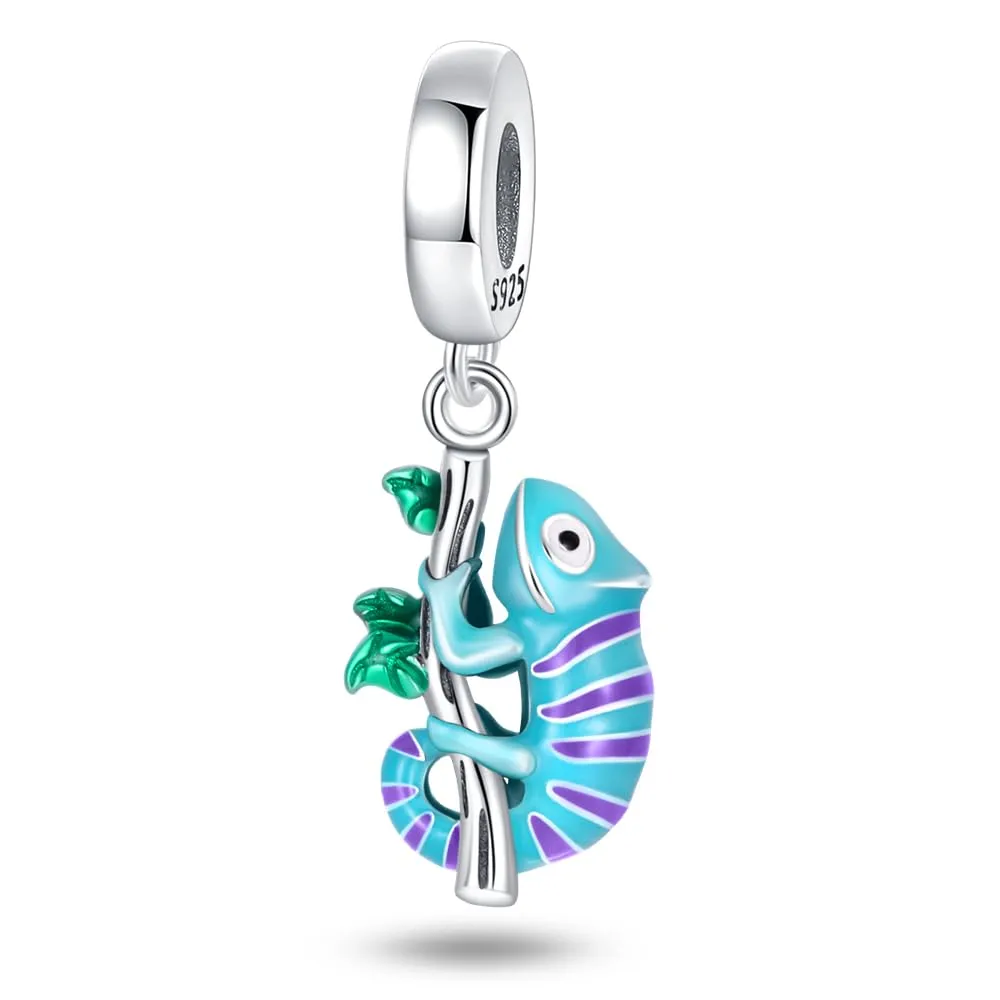 KUNSIR Bead Charm in Argento Sterling 925 con Cubic Zirconia per Braccialetti e Collane Europei - immagine 1