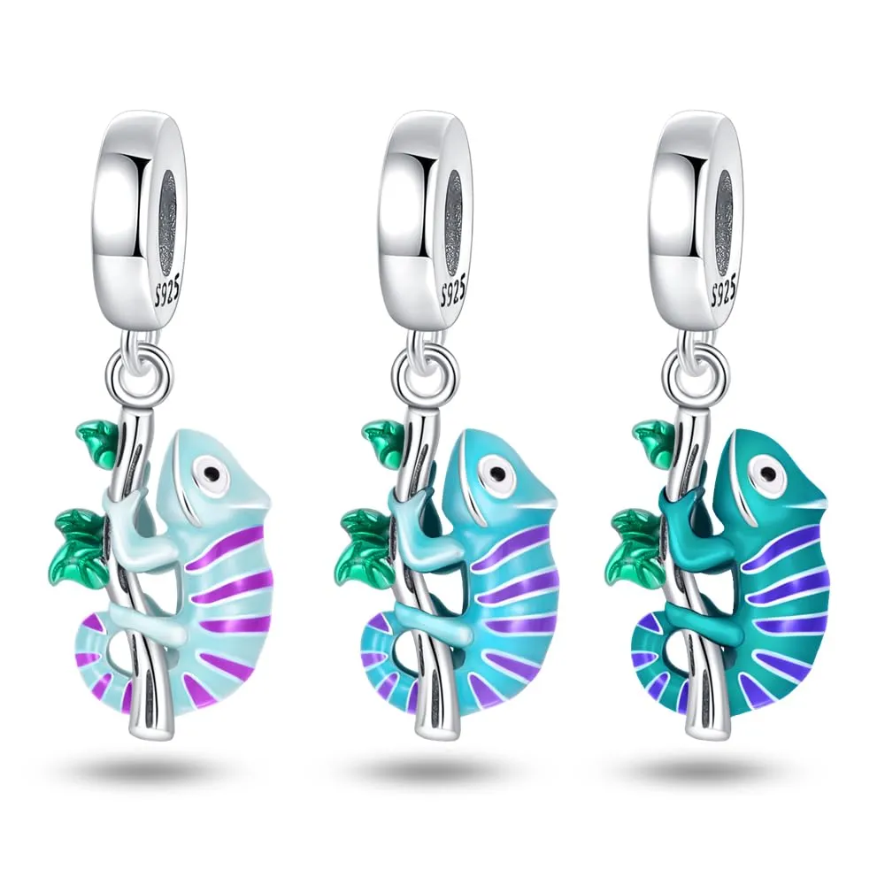 KUNSIR Bead Charm in Argento Sterling 925 con Cubic Zirconia per Braccialetti e Collane Europei - immagine 4