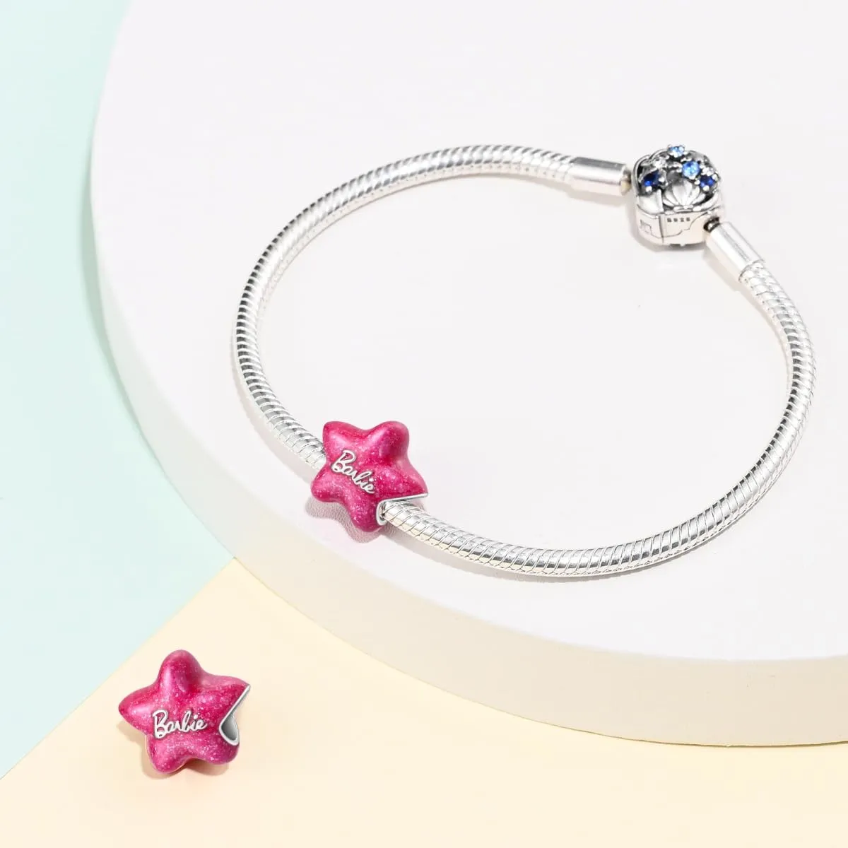 KUNSIR Ciondolo in Argento Sterling 925 con Cubic Zirconia per Braccialetti e Collane Europei - immagine 3