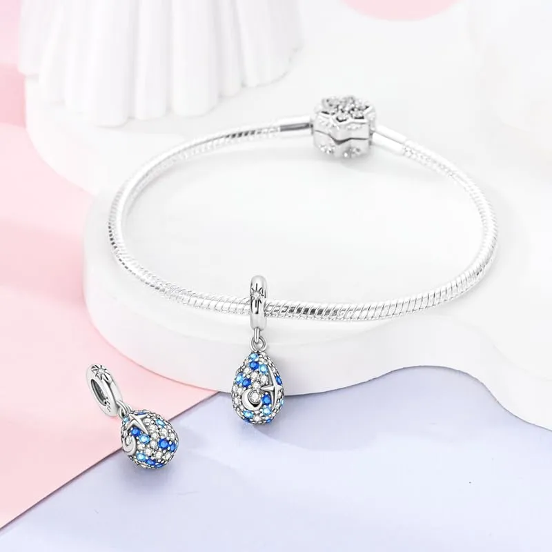 KUNSIR Ciondolo in Argento Sterling 925 con Cubic Zirconia per Braccialetti e Collane Europei - immagine 3
