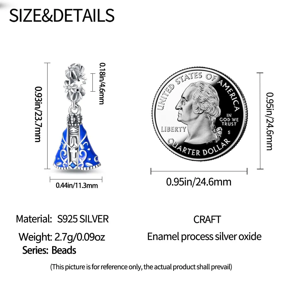 KUNSIR Bead Charm in Argento Sterling 925 con Cubic Zirconia per Braccialetti e Collane Europei - immagine 6