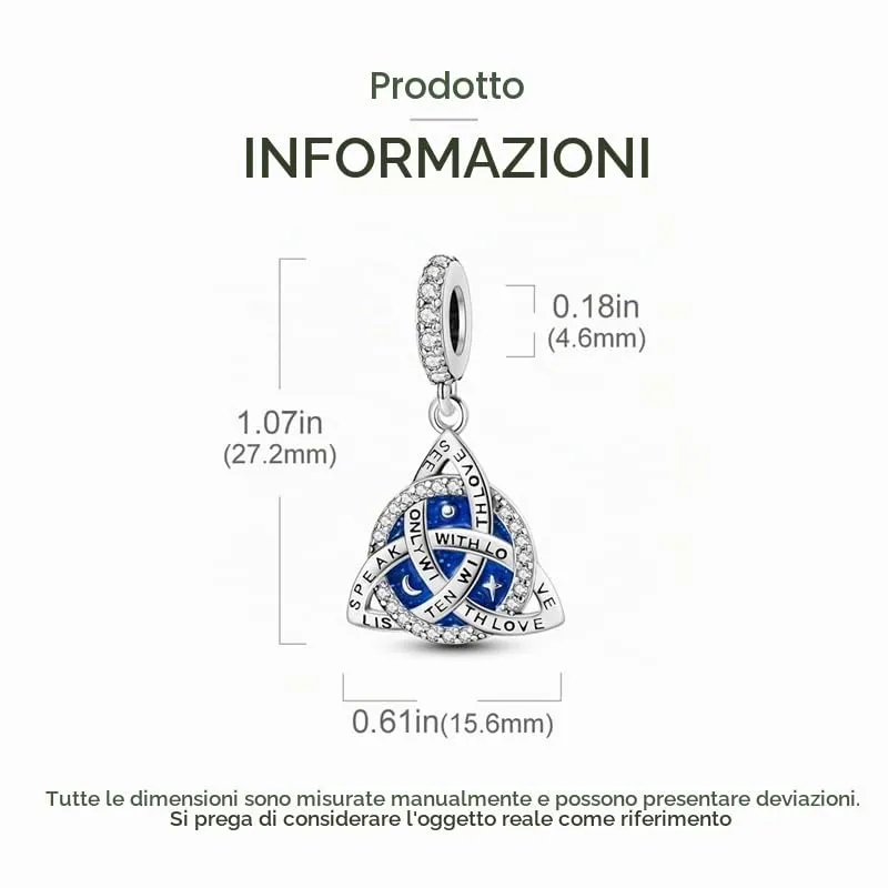 KUNSIR Bead Charm Ciondolo Argento Sterling 925 con Cubic Zirconia per Braccialetti e Collane Europei - immagine 5