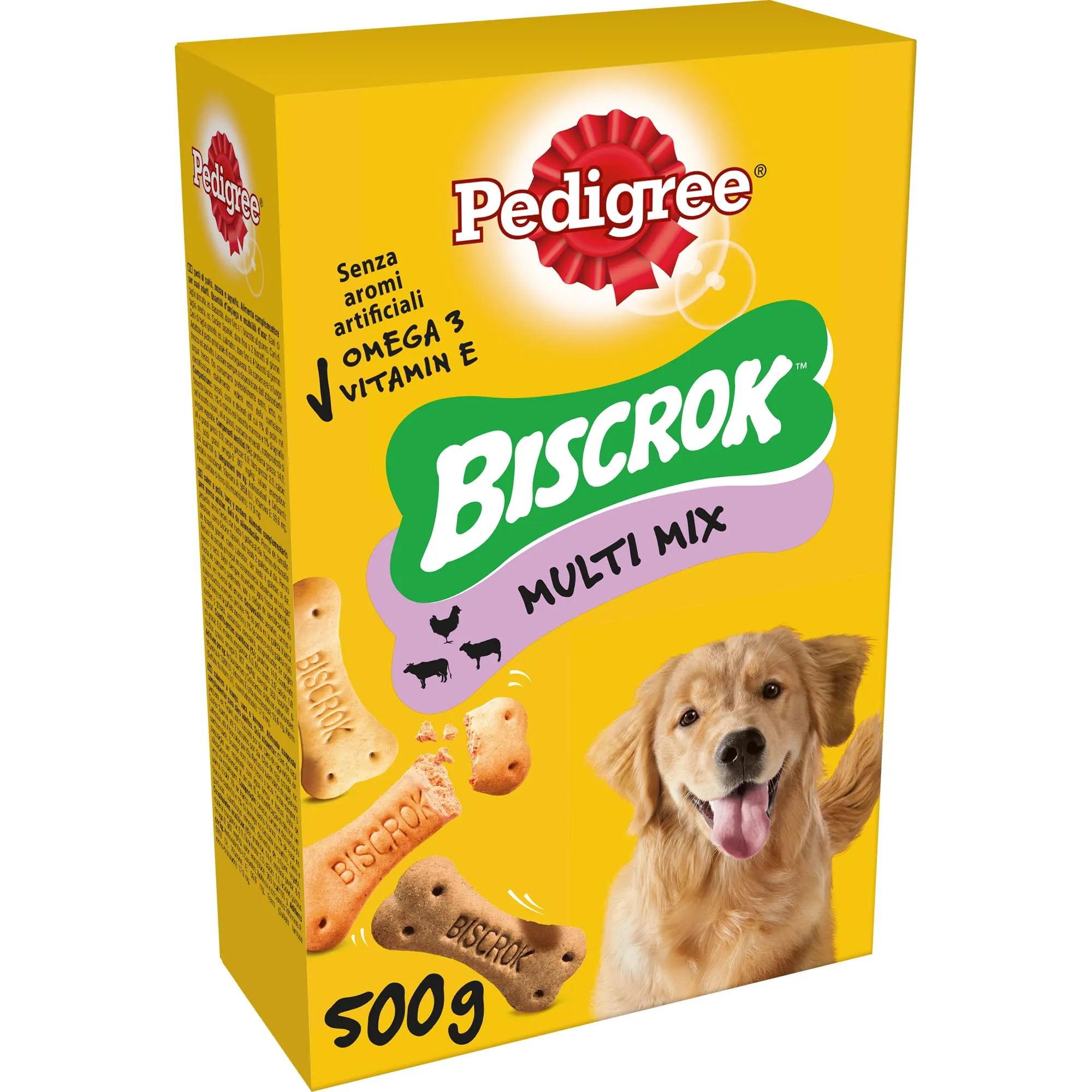 Pedigree Biscrok Original Biscotti per Cani Adulti, 500 g - immagine 1