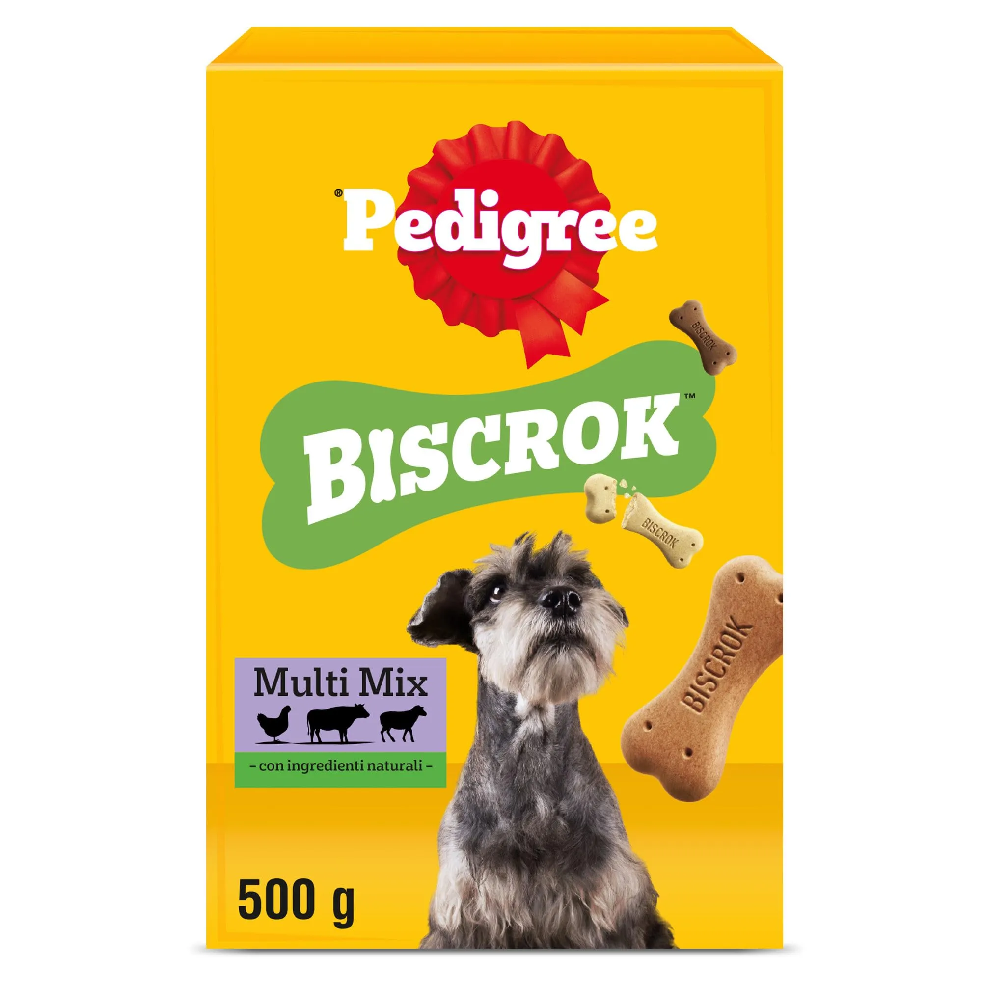 Pedigree Biscrok Multi Mix Snack per Cani, 12 Confezioni da 500 g - immagine 1
