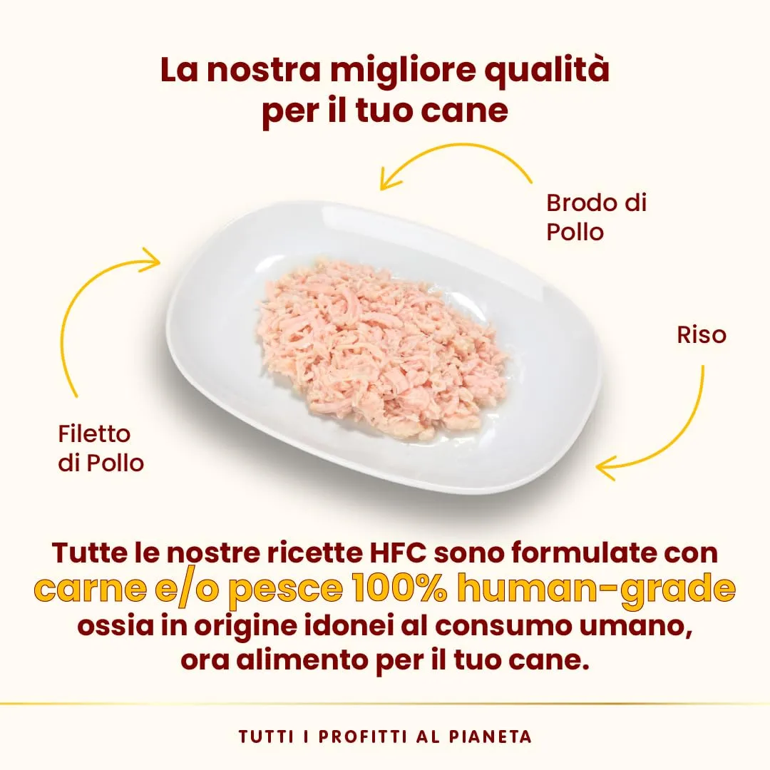 Almo Nature HFC Natural Alimento Umido per Cani Filetto di Pollo 280g, Confezione da 12 - immagine 3