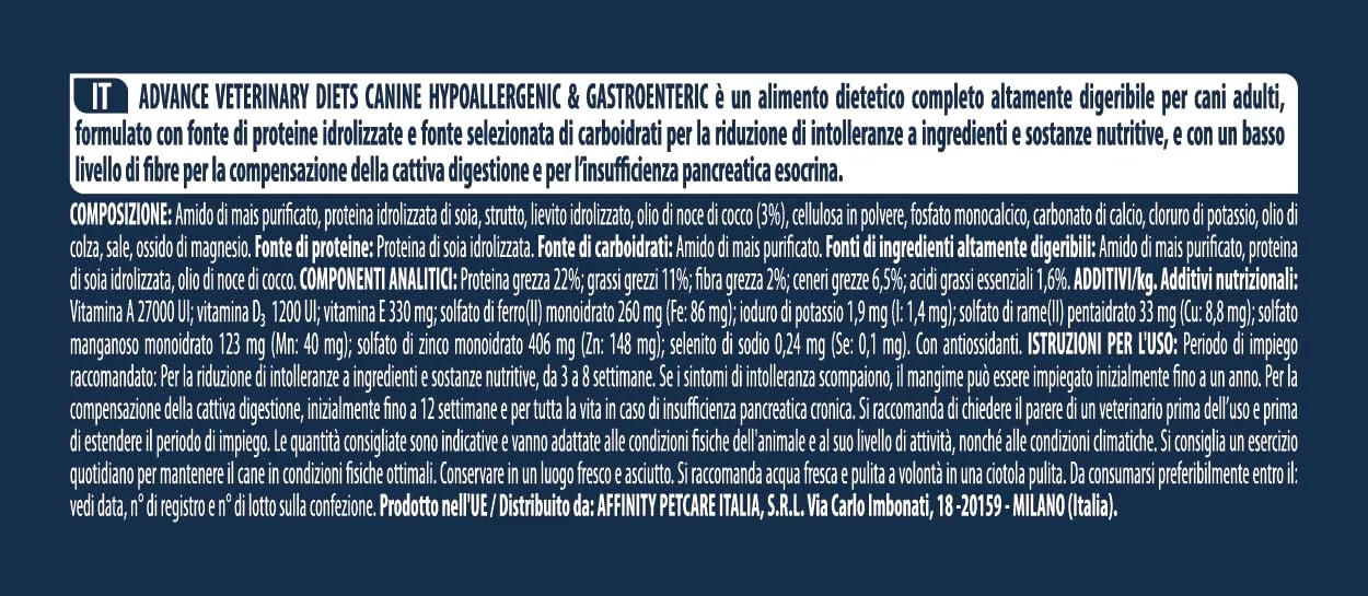 Affinity Advance Veterinary Diets Hypoallergenic Dog Food - 10kg - immagine 5