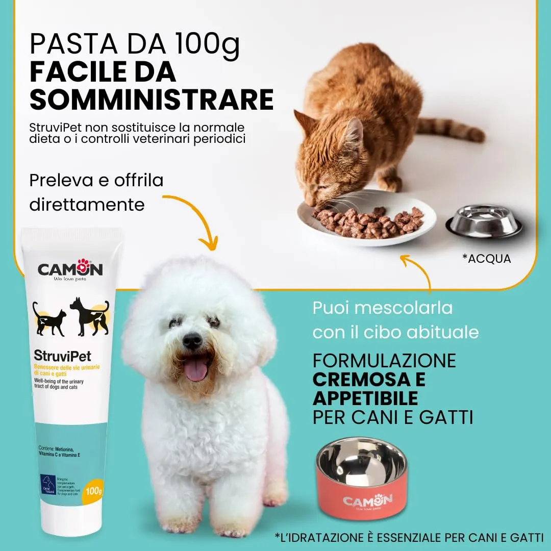 Camon StruviPet Pasta, Alimento Complementare per Cani e Gatti, 100g - immagine 6