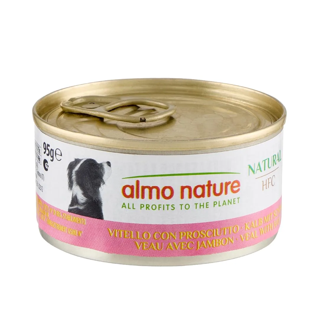 Almo Nature HFC Natural Alimento Umido per Cani Vitello con Prosciutto 95g - immagine 1