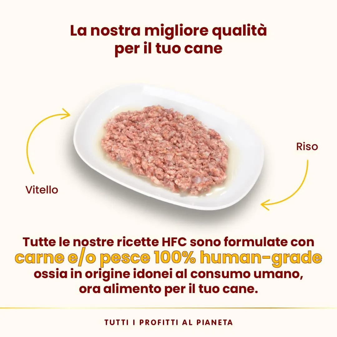 Almo Nature HFC Natural Alimento Umido per Cani Vitello, 290g, Confezione da 12 - immagine 3