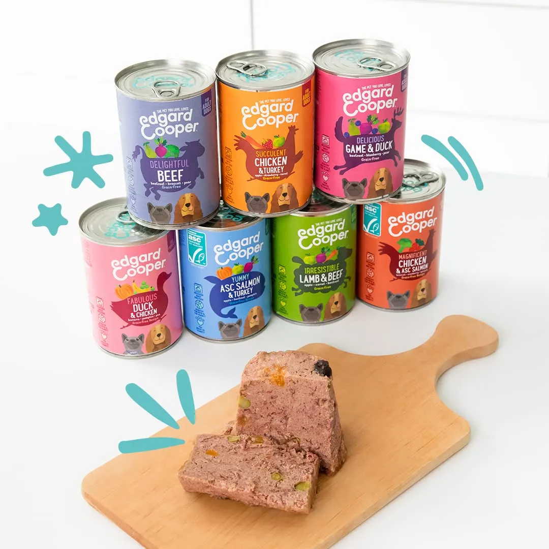 Edgard & Cooper Cibo Umido per Cani Adulti, Agnello e Manzo, 400g x 6 - immagine 5