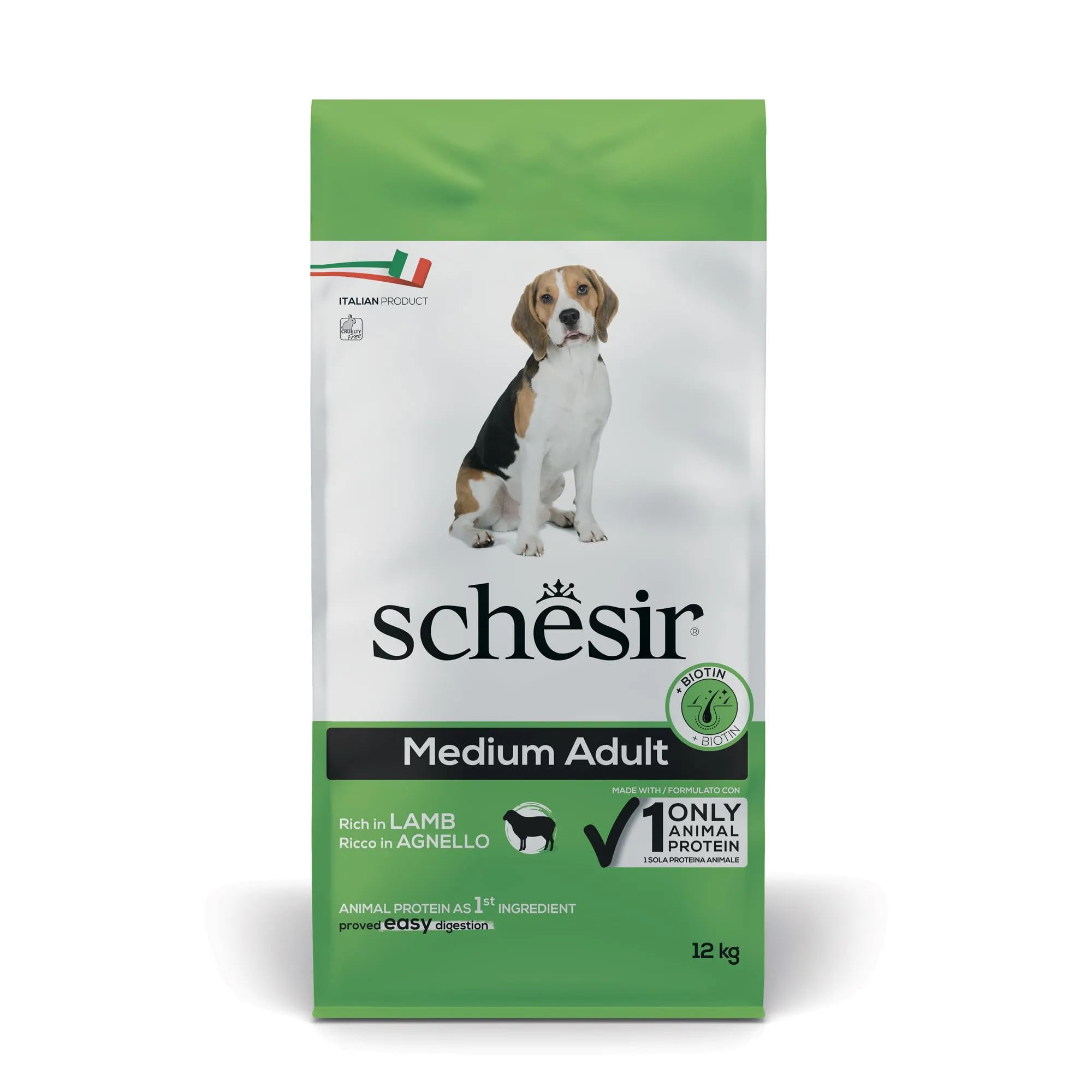 Schesir Alimento Secco per Cani Adulti Linea Mantenimento Ricco in Agnello Medium 12 kg - immagine 1