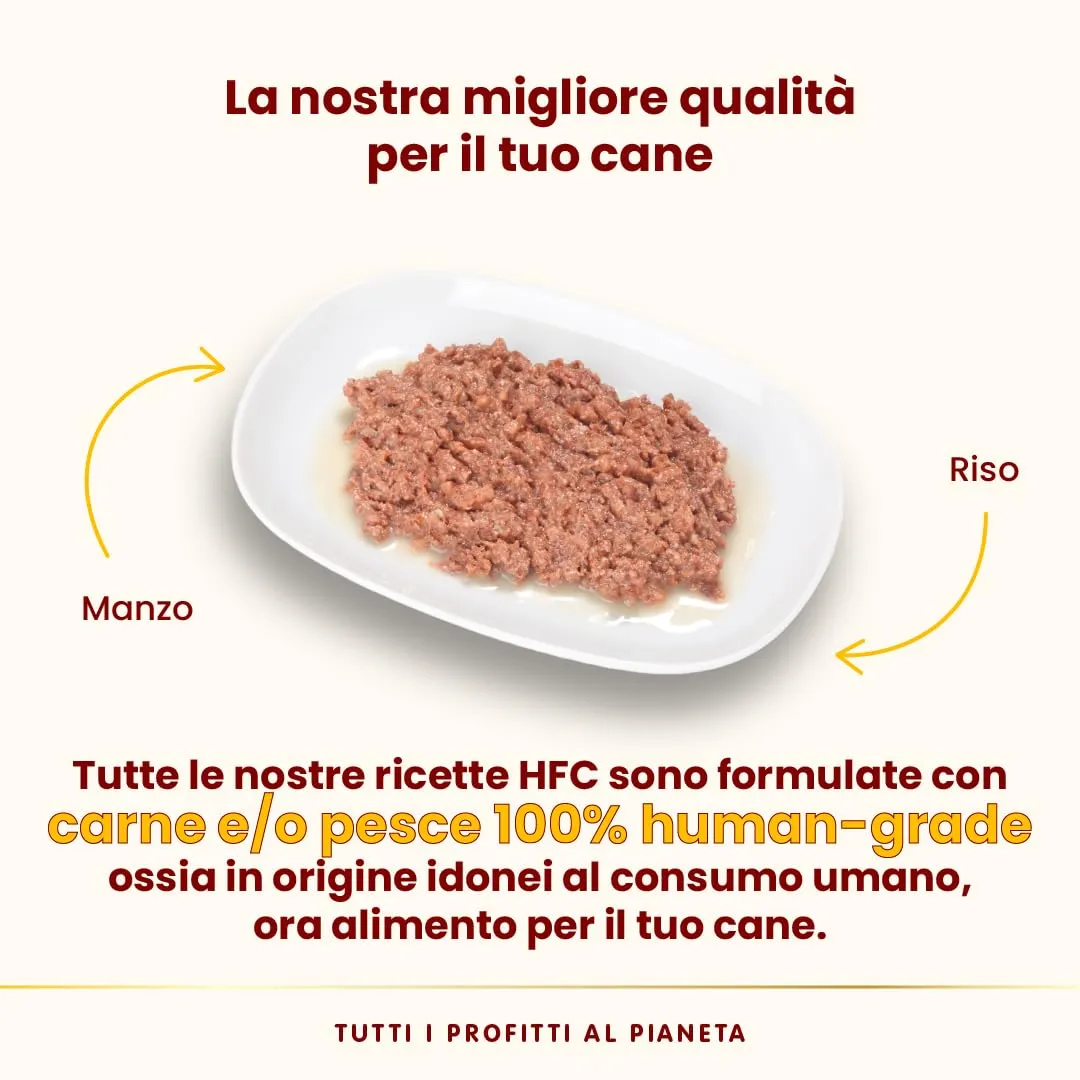 Almo Nature HFC Natural Alimento Umido per Cani Manzo 290g, Confezione da 12 - immagine 3