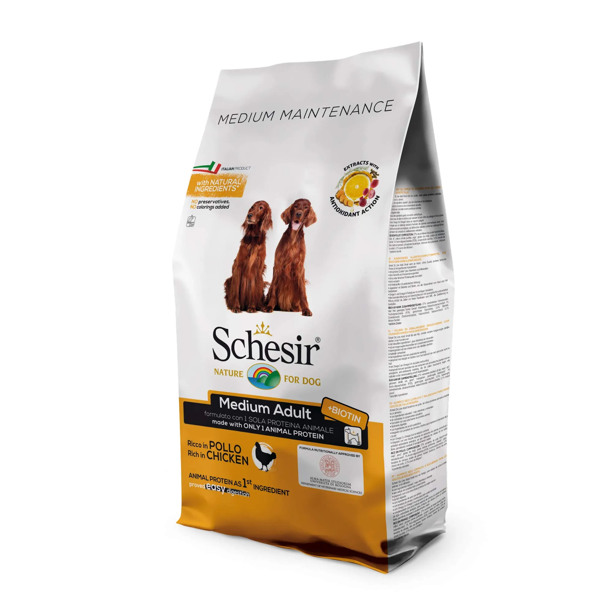 Schesir Cibo Secco per Cani Adulti di Media Taglia al Gusto Pollo, Linea Mantenimento, 12 kg - immagine 3
