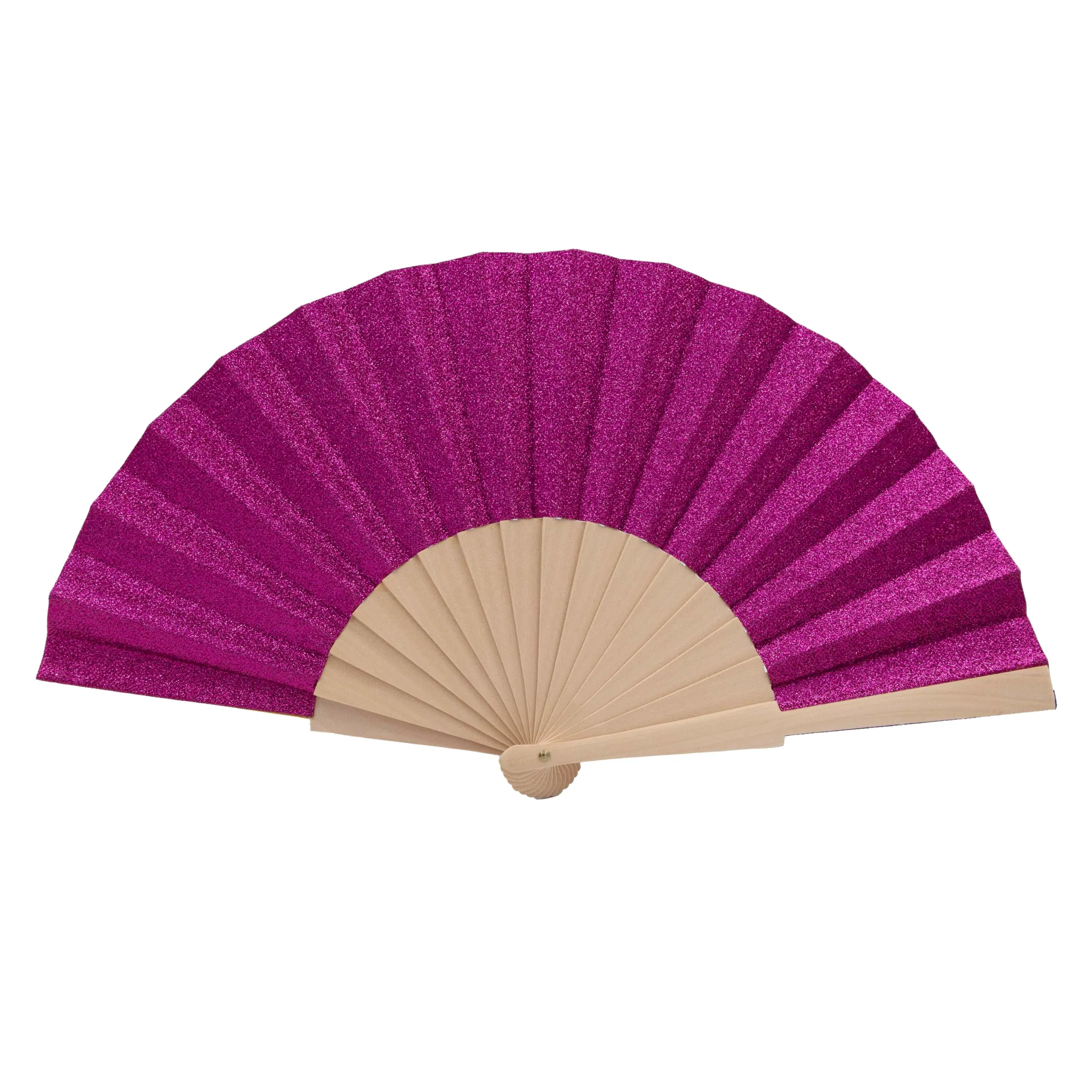 MAPIMANIA Ventaglio Glitter Fucsia Pieghevole Art. 79 - immagine 1