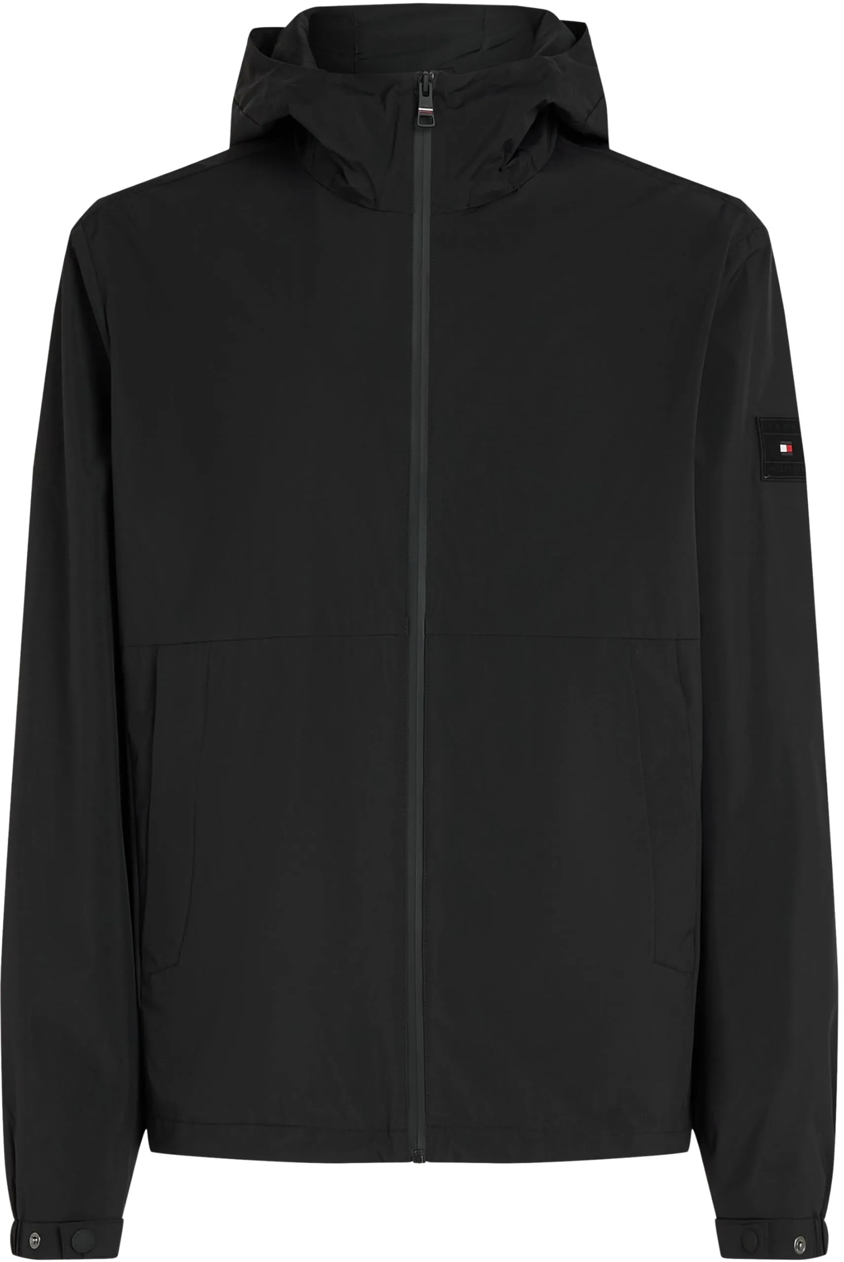 Tommy Hilfiger Giacca a Vento Branded Hooded Sportiva, Nero, L - immagine 3