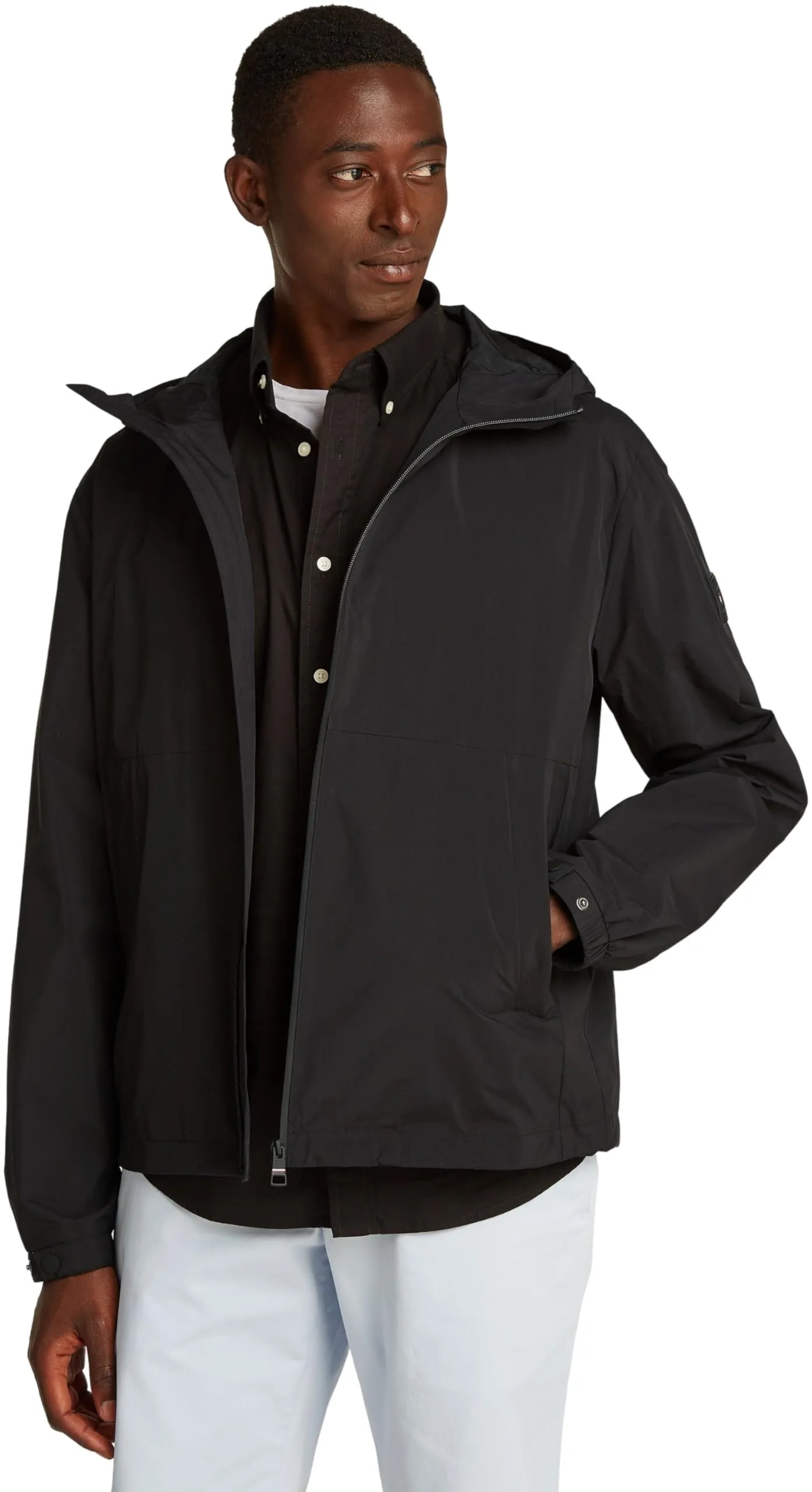 Tommy Hilfiger Giacca a Vento con Cappuccio, Nero, 3XL - immagine 1