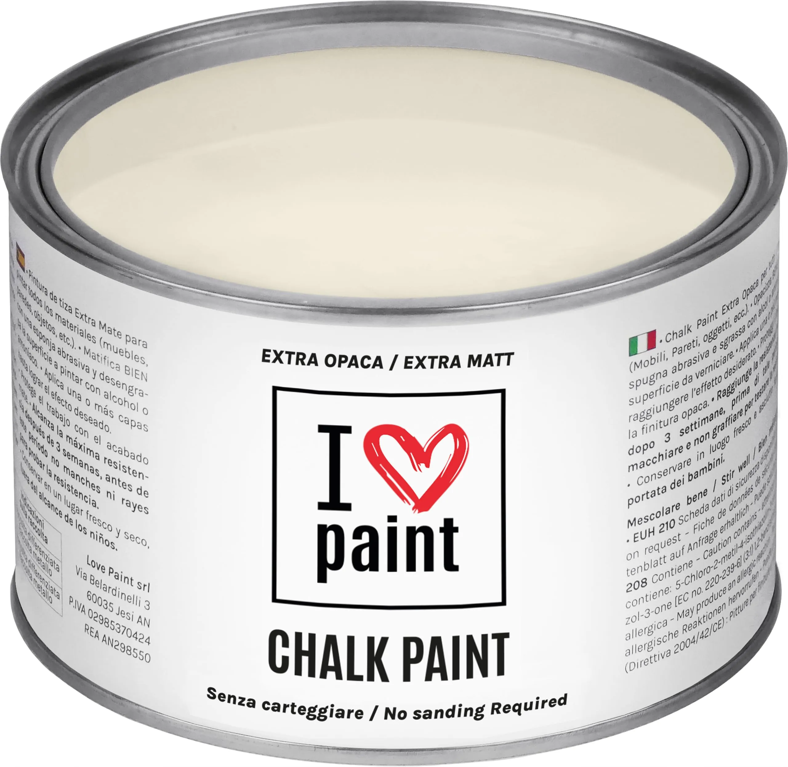 I LOVE paint Chalk Paint Avorio 375 ml - immagine 1