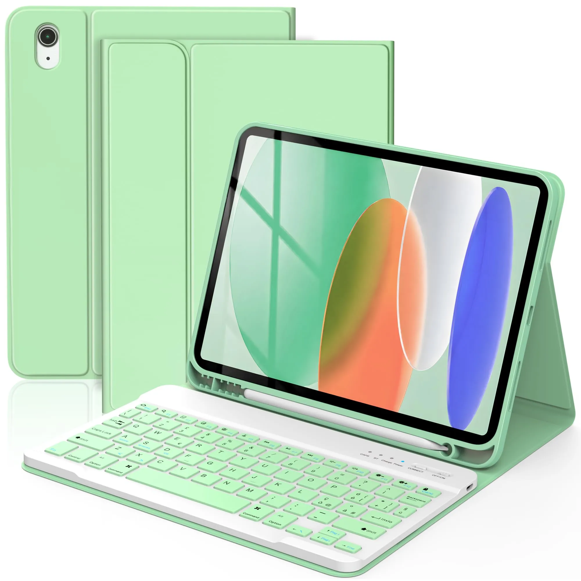 TQQ Cover con Tastiera per iPad 11 Generazione 2025 / 10 Generazione 2022 (10.9"/11") - immagine 1
