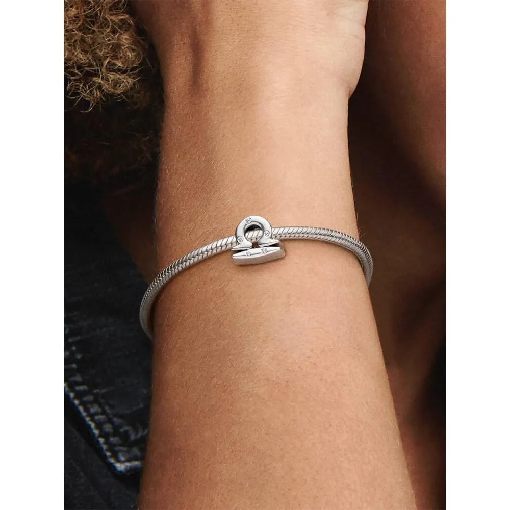 Pandora Ciondolo Segno della Bilancia in Argento Sterling con Zirconia Cubica Trasparente - immagine 4