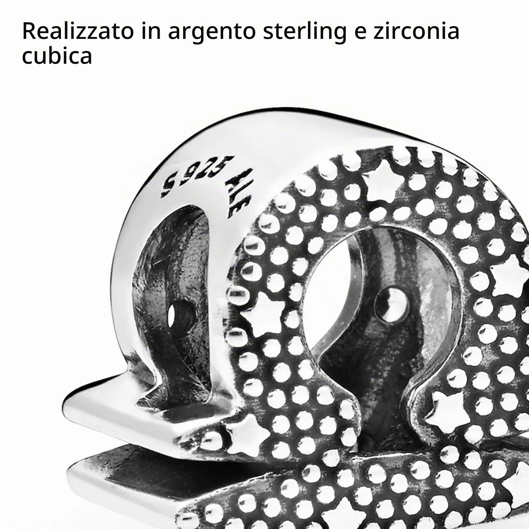 Pandora Ciondolo Segno della Bilancia in Argento Sterling con Zirconia Cubica Trasparente - immagine 5