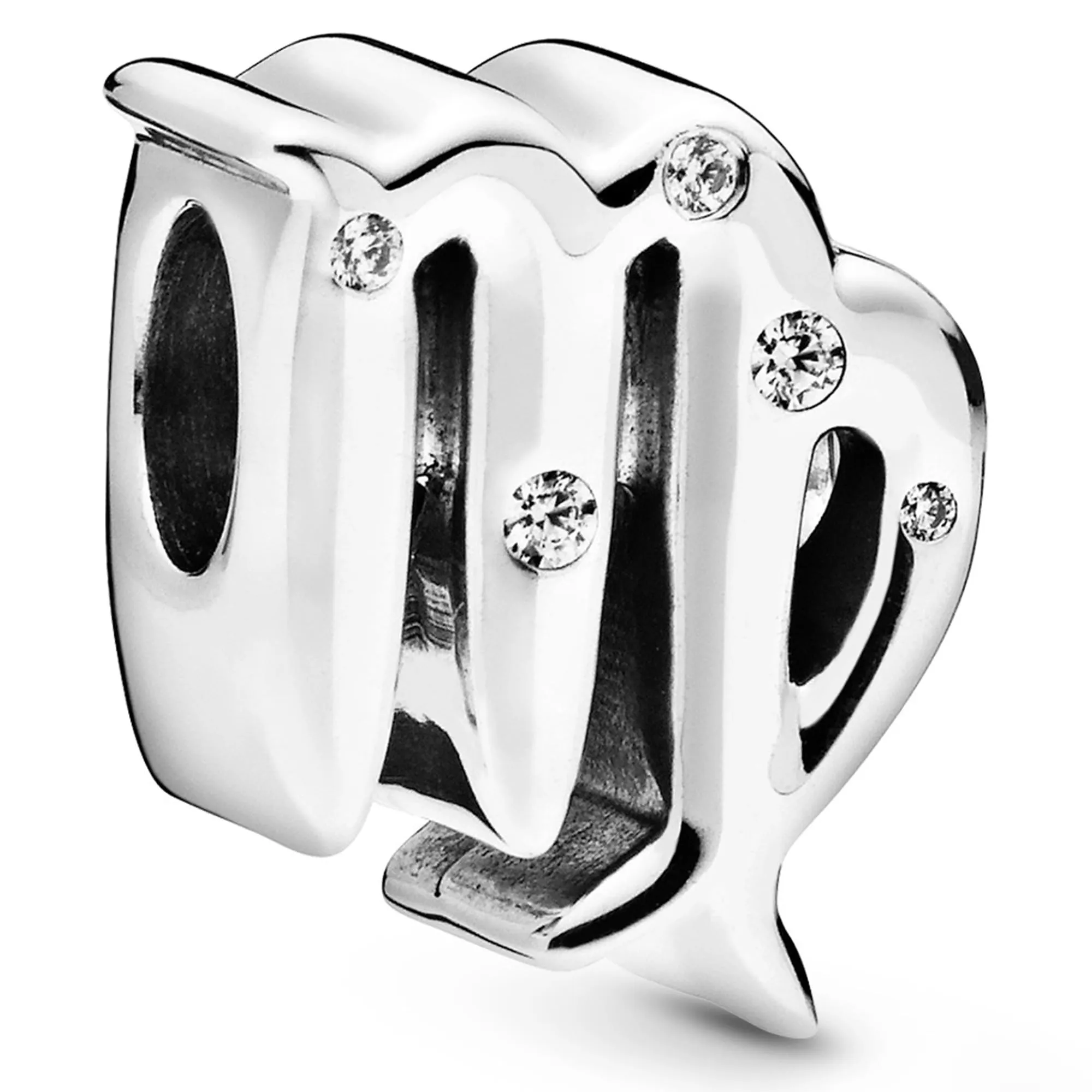 Pandora Ciondolo Segno della Vergine in Argento Sterling e Zirconia Cubica Trasparente 798417C01 - immagine 2