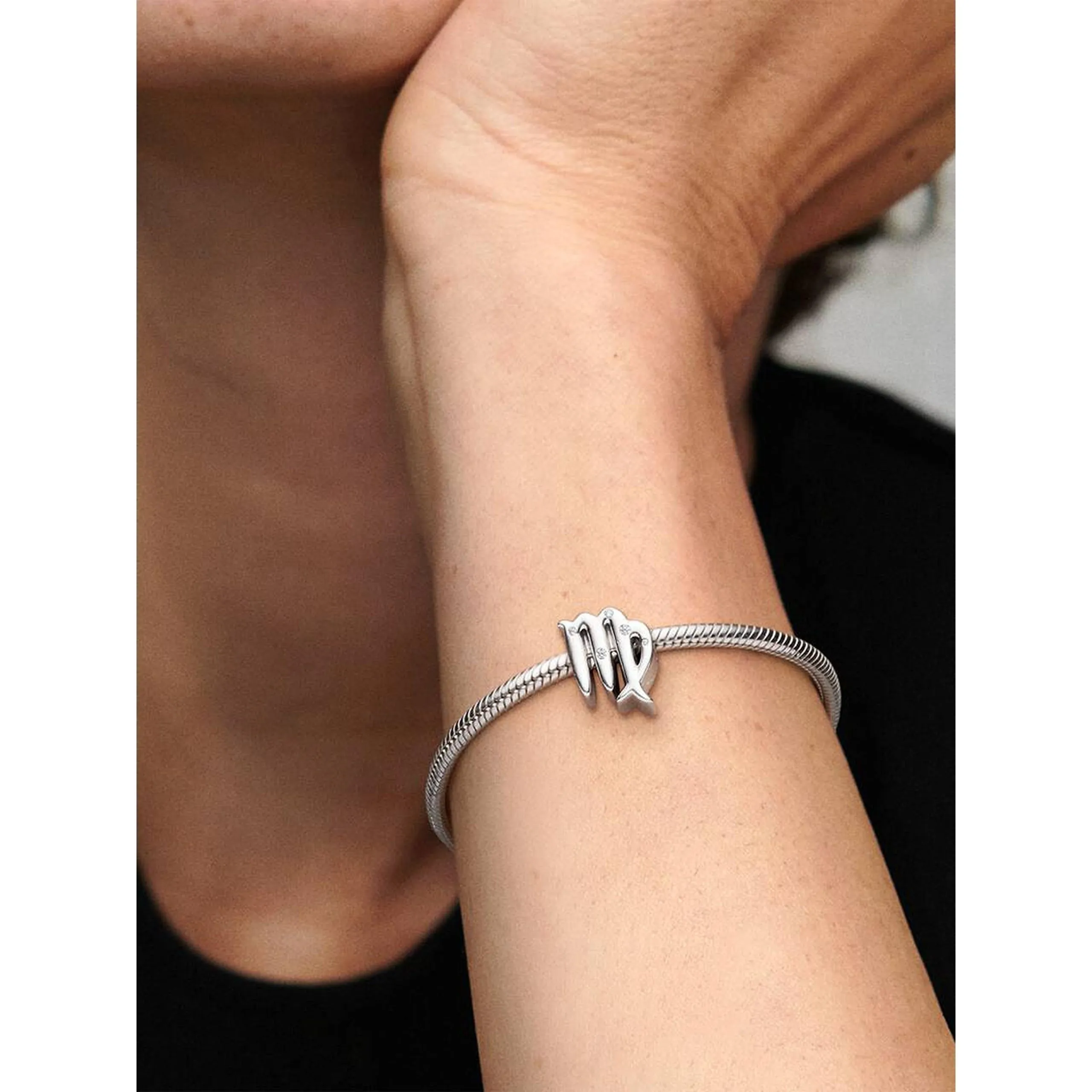 Pandora Ciondolo Segno della Vergine in Argento Sterling e Zirconia Cubica Trasparente 798417C01 - immagine 3