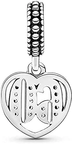 MariaFonte Charm Numero 60 in Argento 925 e Zirconia per Bracciali e Collane - immagine 9