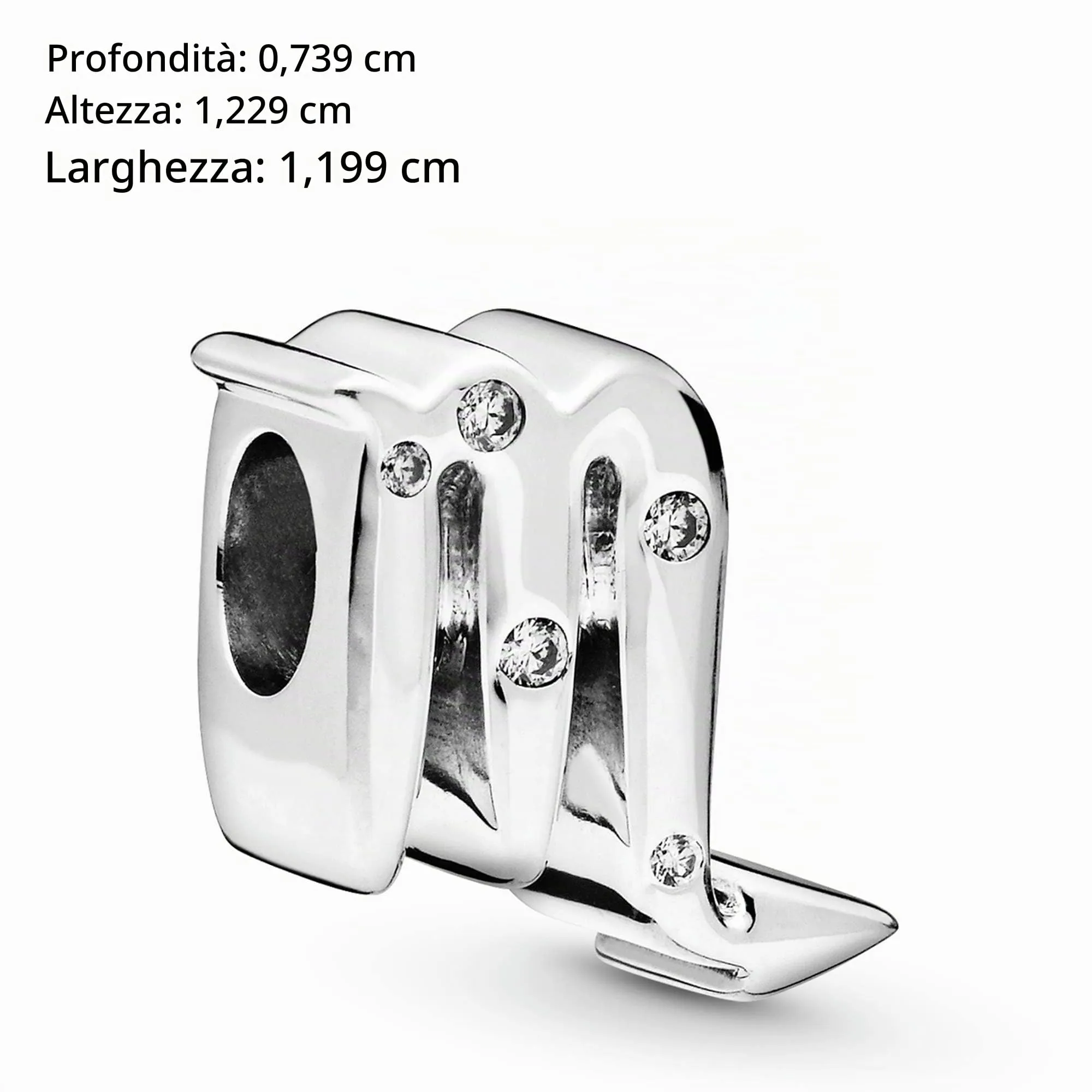 Pandora Ciondolo Segno dello Scorpione in Argento Sterling e Zirconia Cubica Trasparente - immagine 5