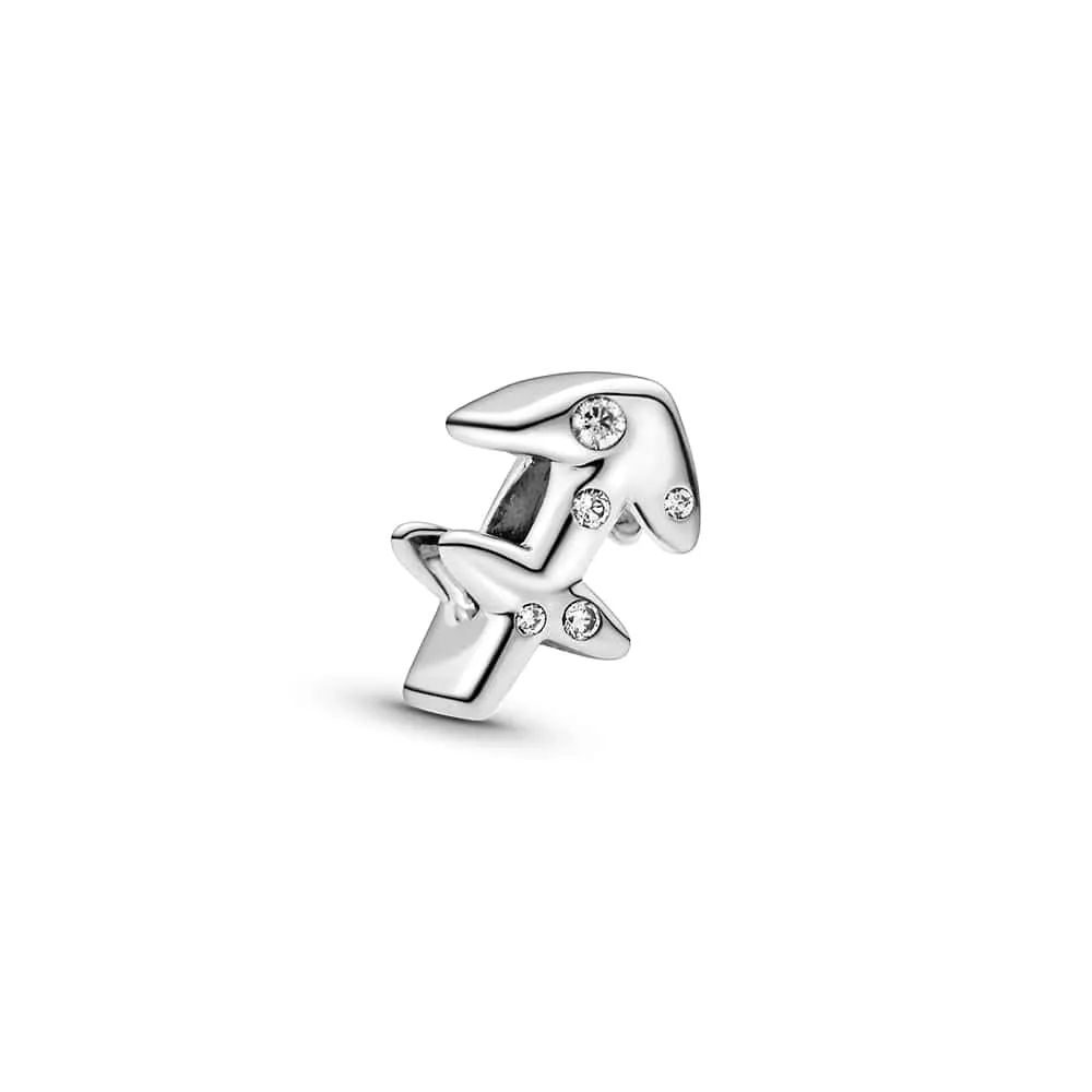 Pandora Ciondolo Segno del Sagittario in Argento Sterling con Zirconia Cubica Trasparente - immagine 1