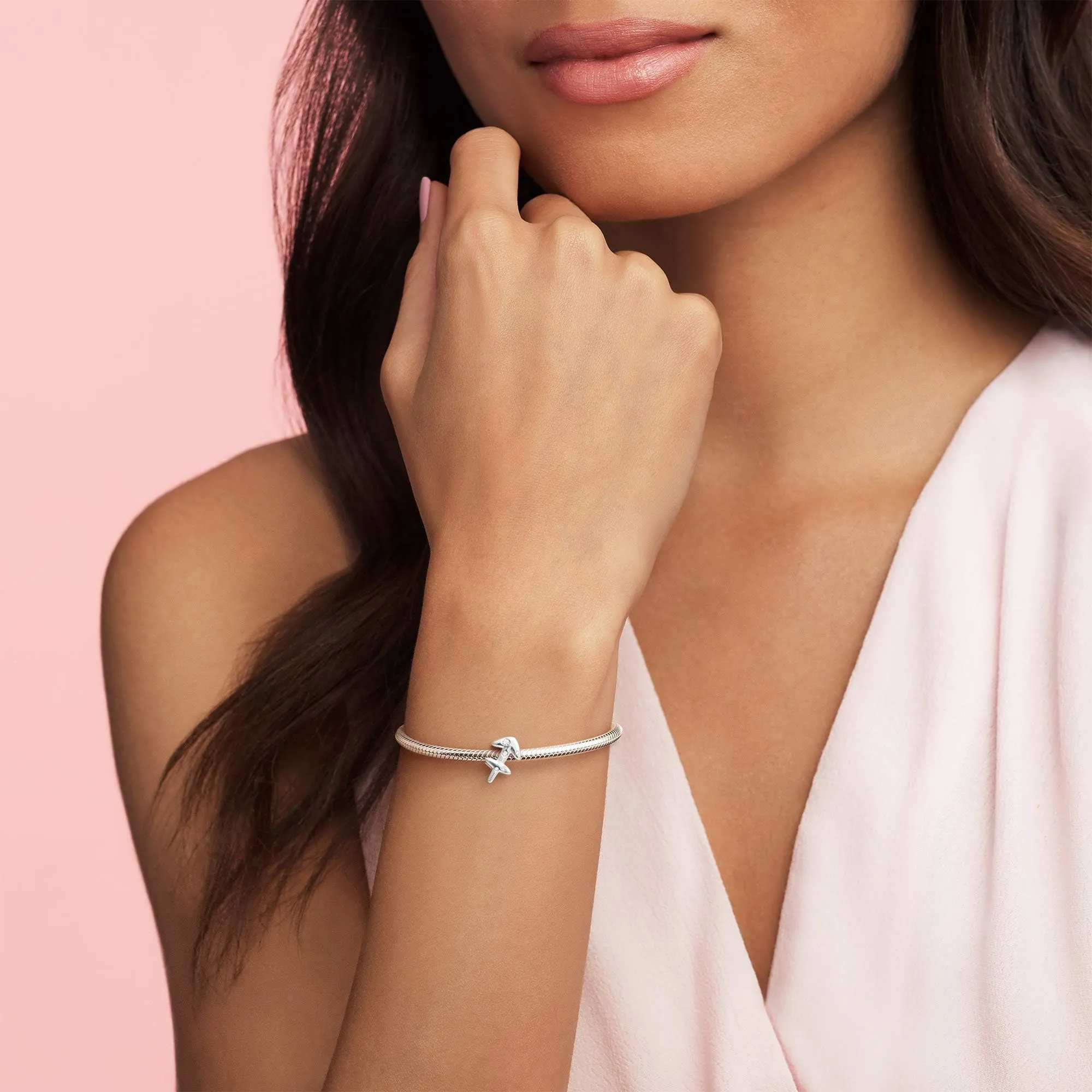 Pandora Ciondolo Segno del Sagittario in Argento Sterling con Zirconia Cubica Trasparente - immagine 2