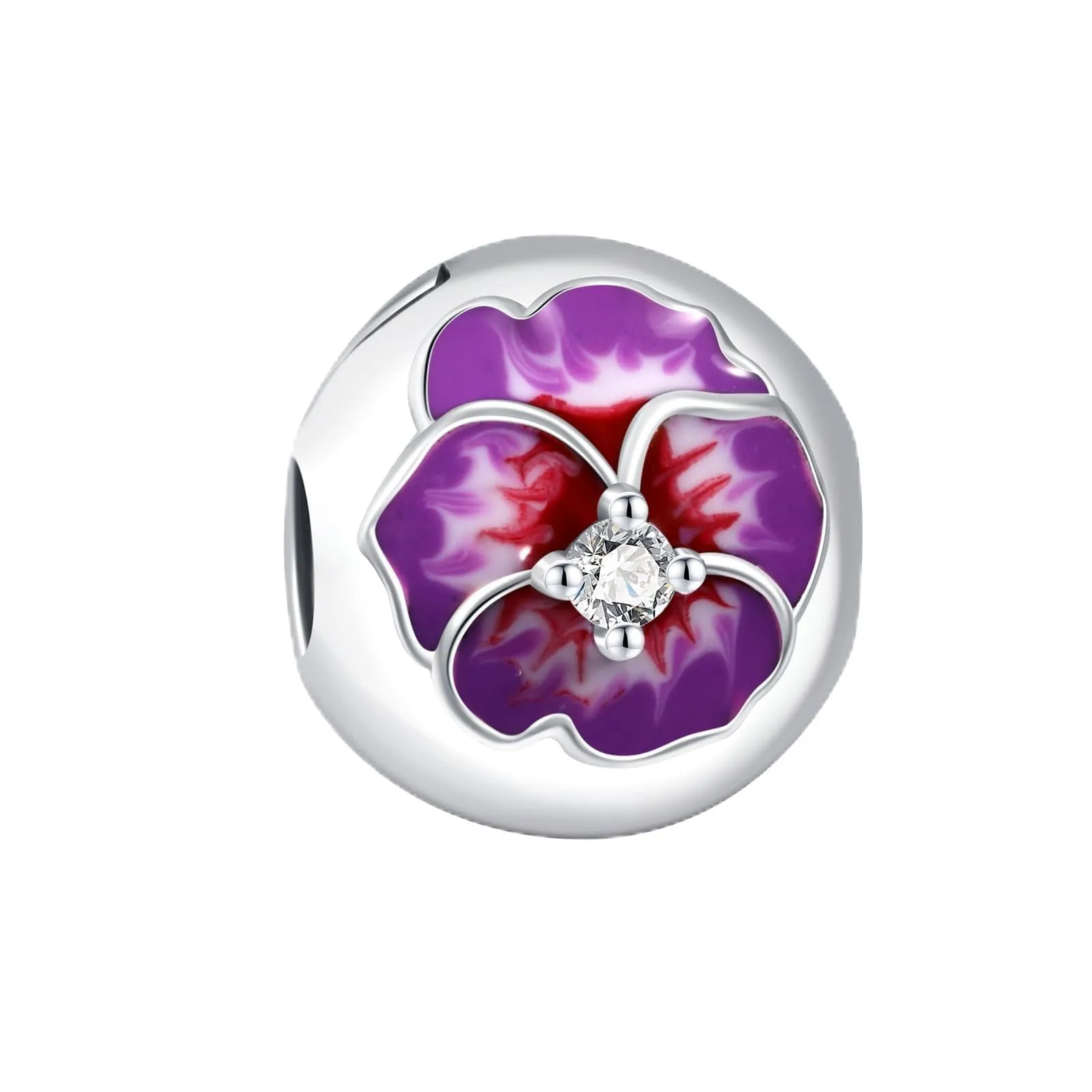 XWN Ciondolo in Argento Sterling 925 con Cubic Zirconia per Braccialetti e Collane Europee - immagine 1