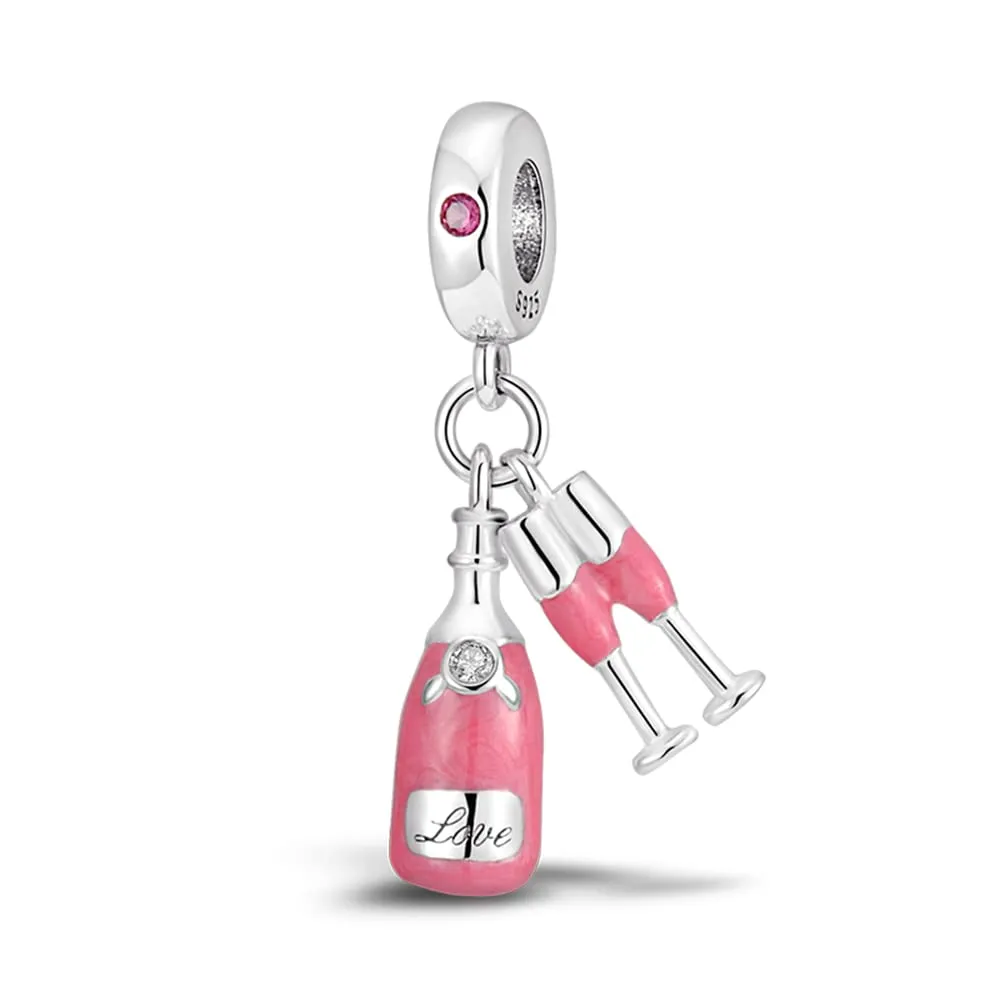 XWN Ciondolo in Argento Sterling 925 con Cubic Zirconia per Braccialetti e Collane European Style - immagine 1
