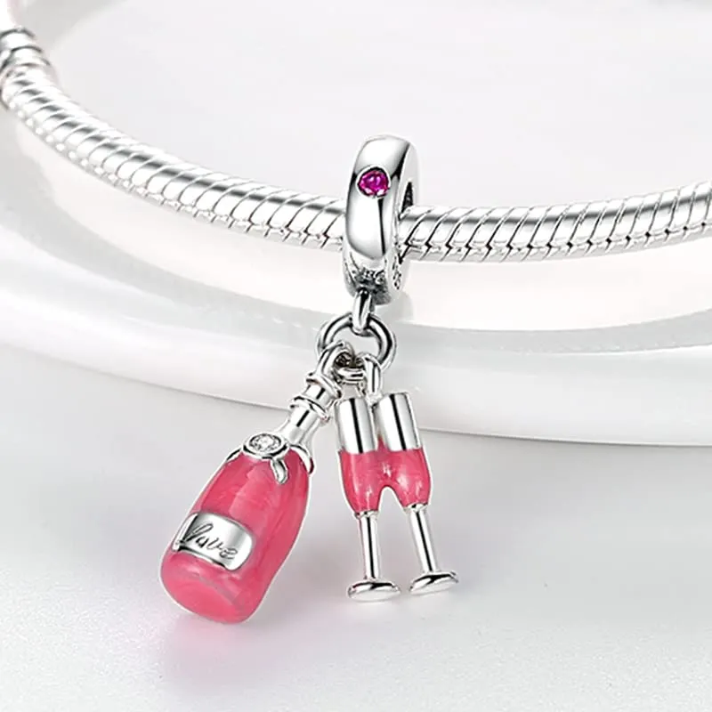 XWN Ciondolo in Argento Sterling 925 con Cubic Zirconia per Braccialetti e Collane European Style - immagine 2
