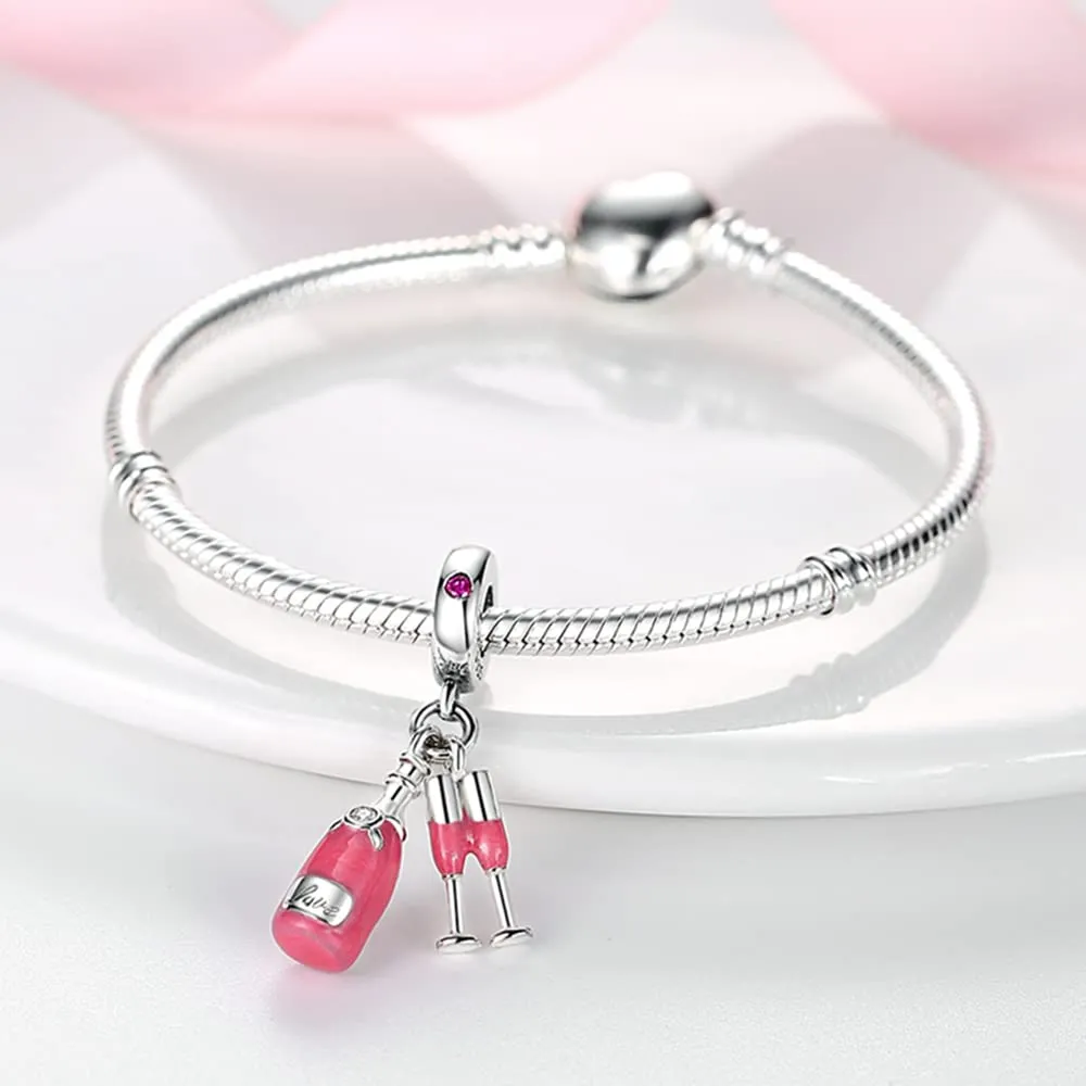 XWN Ciondolo in Argento Sterling 925 con Cubic Zirconia per Braccialetti e Collane European Style - immagine 3