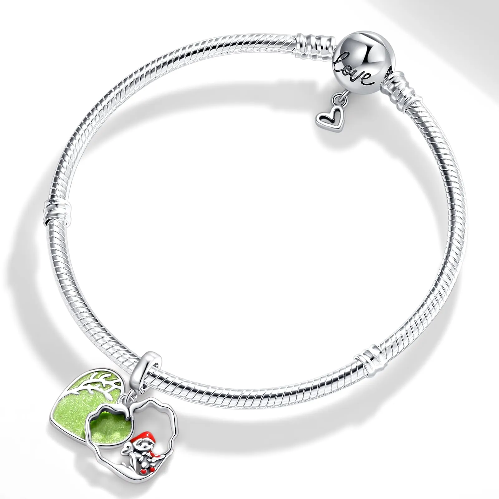 XWN Ciondolo in Argento Sterling 925 con Cubic Zirconia per Braccialetti e Collane Europee - immagine 3