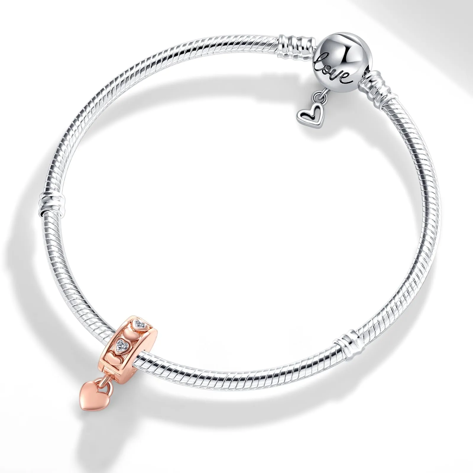 XWN Ciondolo in Argento Sterling 925 con Cubic Zirconia per Braccialetti e Collane Pandora e Europei - immagine 3