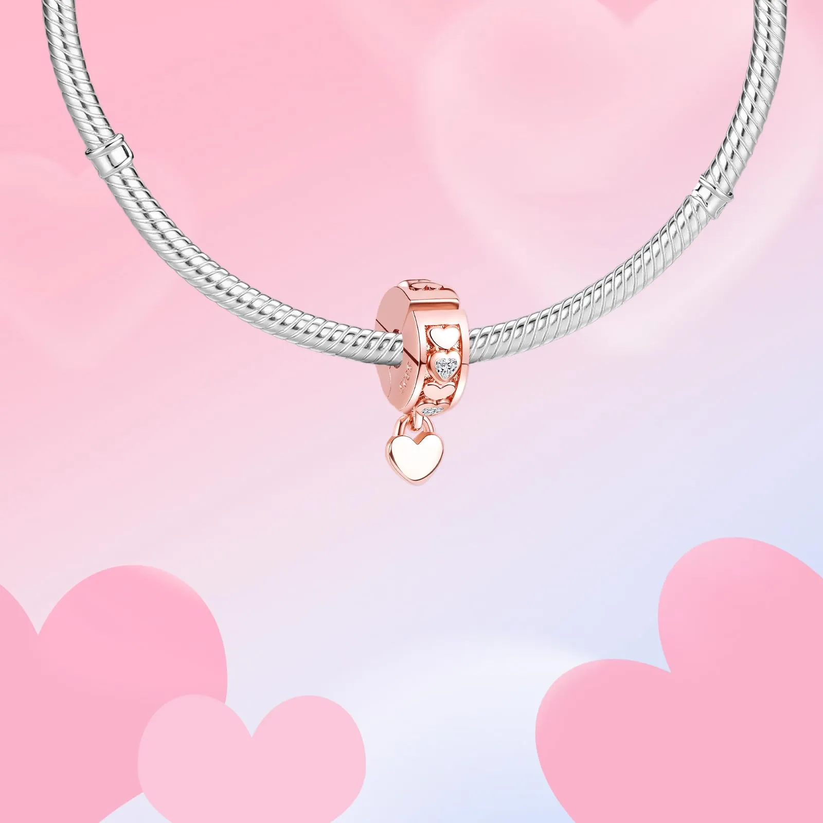 XWN Ciondolo in Argento Sterling 925 con Cubic Zirconia per Braccialetti e Collane Pandora e Europei - immagine 7