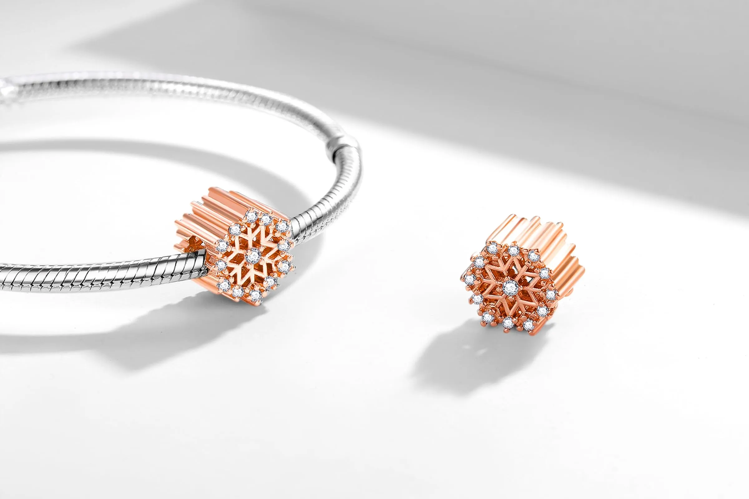XWN Ciondolo in Argento Sterling 925 con Cubic Zirconia per Braccialetti e Collane Europee - immagine 2