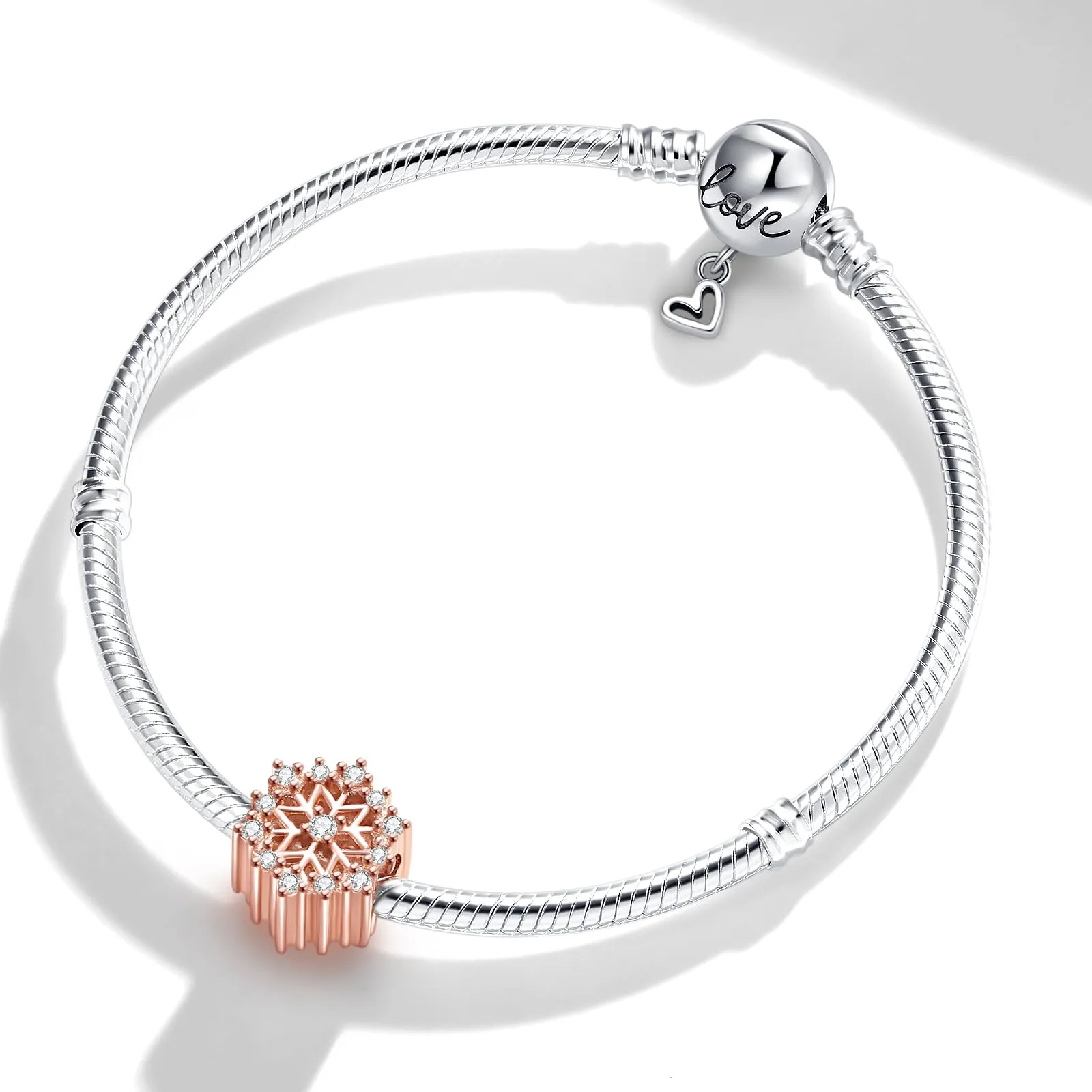 XWN Ciondolo in Argento Sterling 925 con Cubic Zirconia per Braccialetti e Collane Europee - immagine 3
