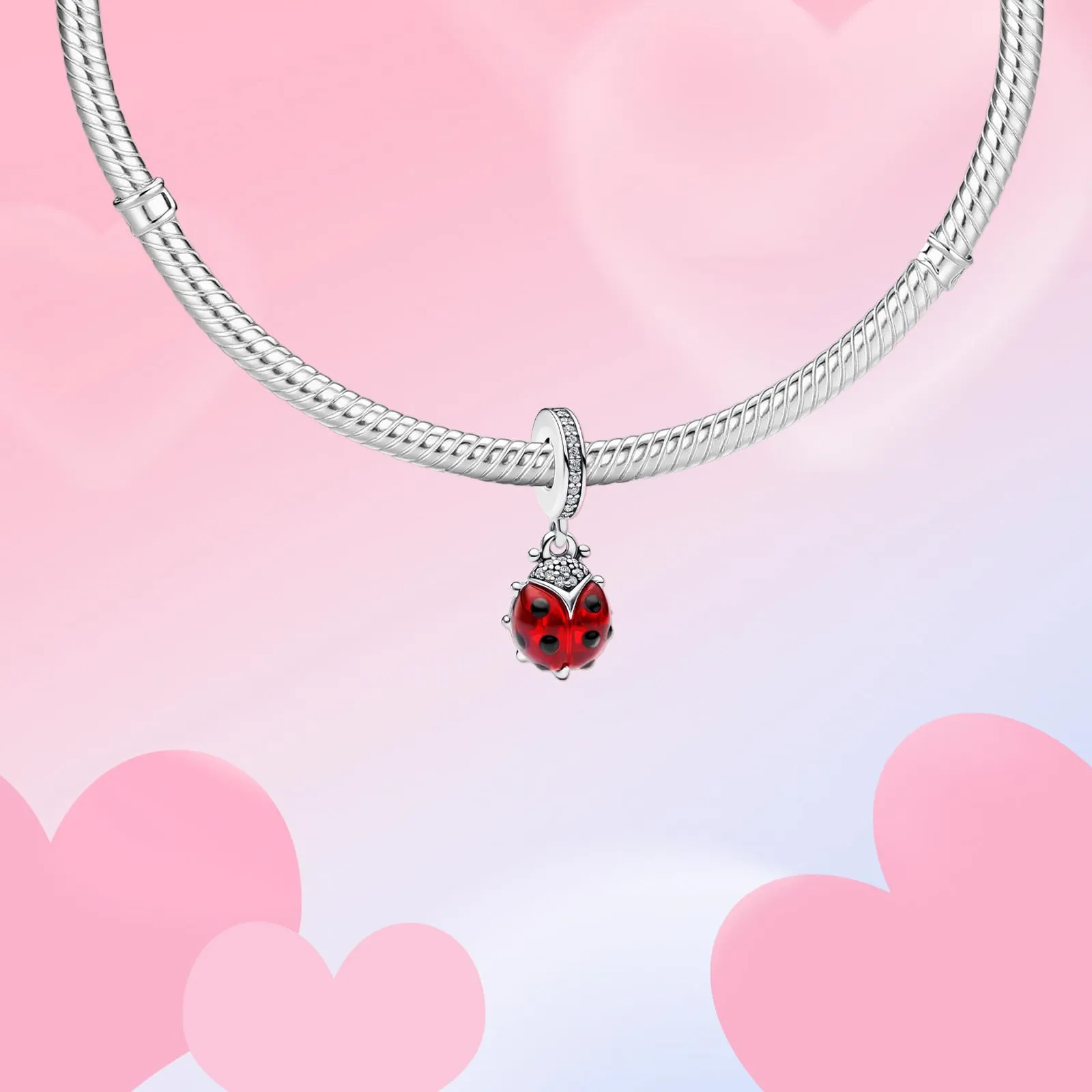 XWN Ciondolo in Argento Sterling 925 con Cubic Zirconia per Braccialetti Pandora e Collane Europee - immagine 2